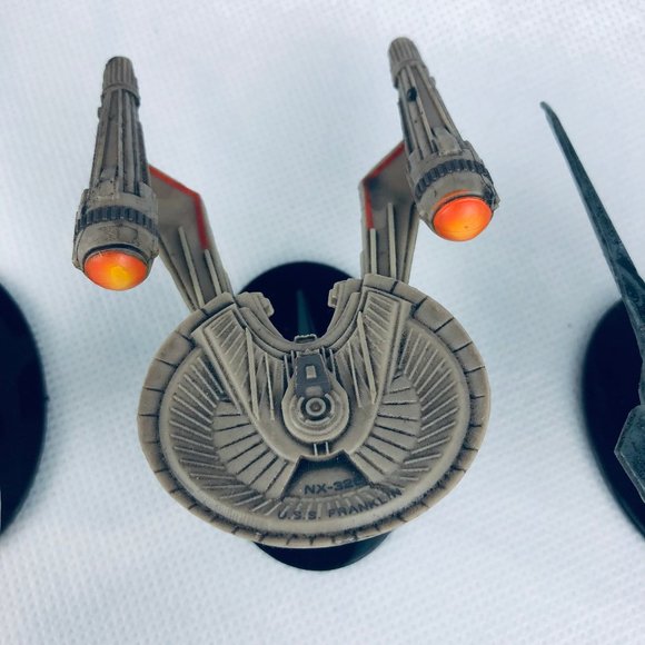 Star Trek Beyond 3 Mini Ship Models - USS Enterprise, USS Franklin & Swarm Ship - Picture 8 of 12